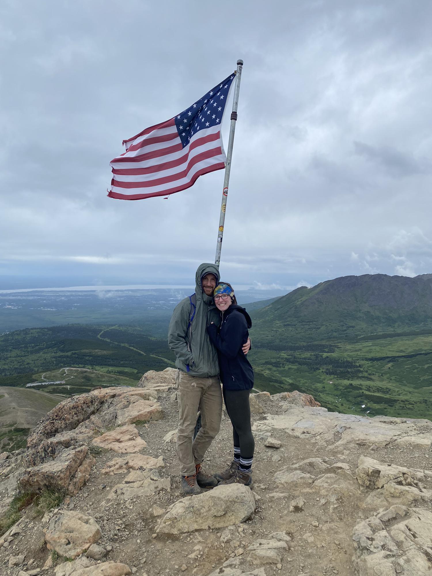 Anchorage Alaska, flat top mountain