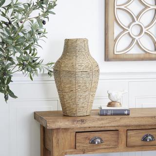 Woven Seagrass Coastal Vase