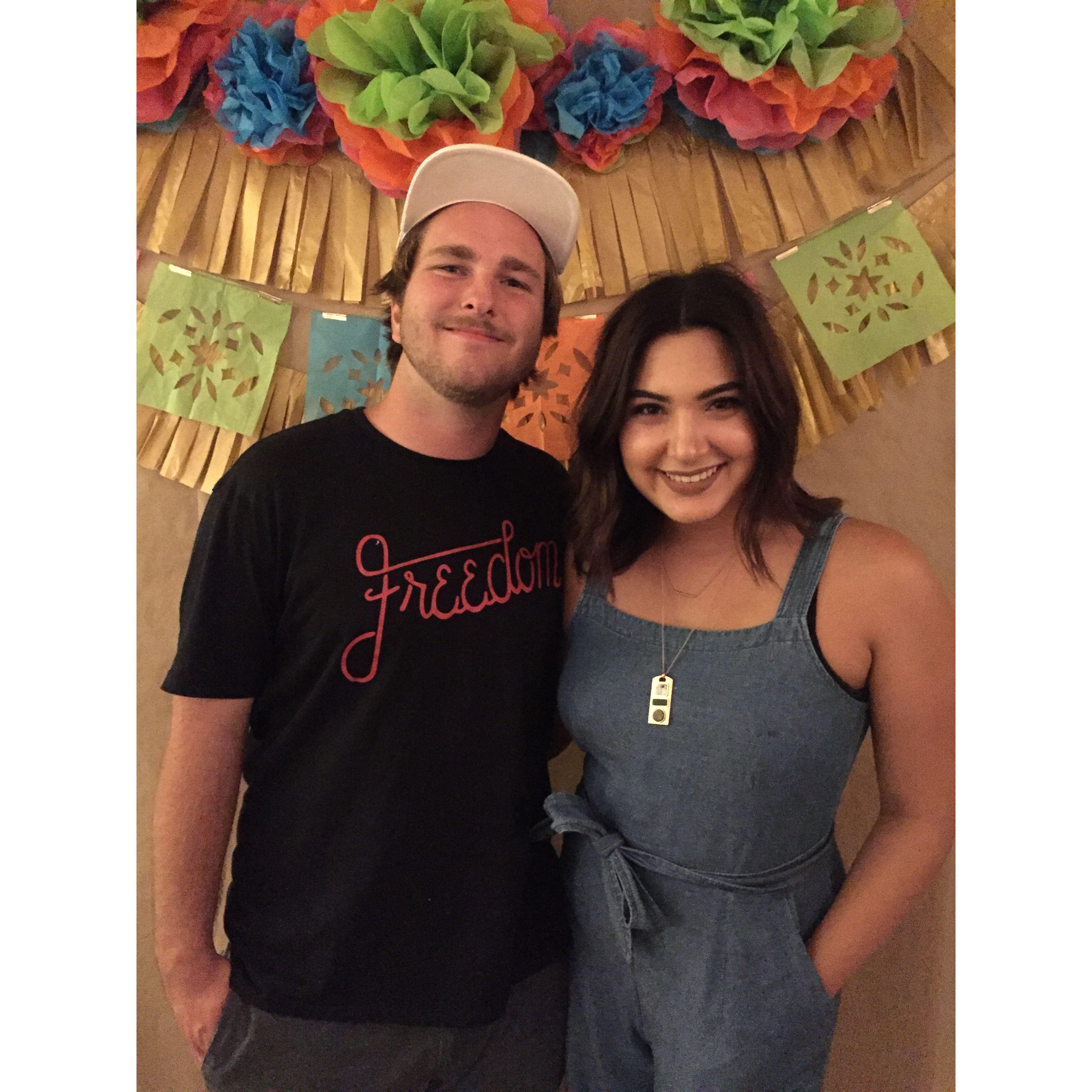 2016 - One of our first photos together as a couple