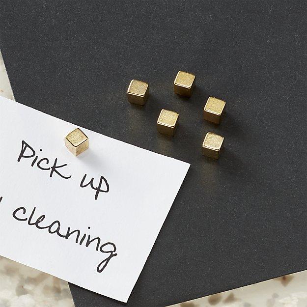 Set of 6 mighty gold magnets