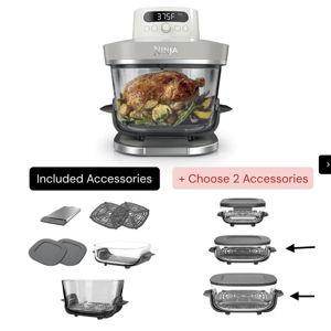 Build Your Own Ninja Crispi® Pro 6-in-1 Glass Countertop Air Fryer, Bone