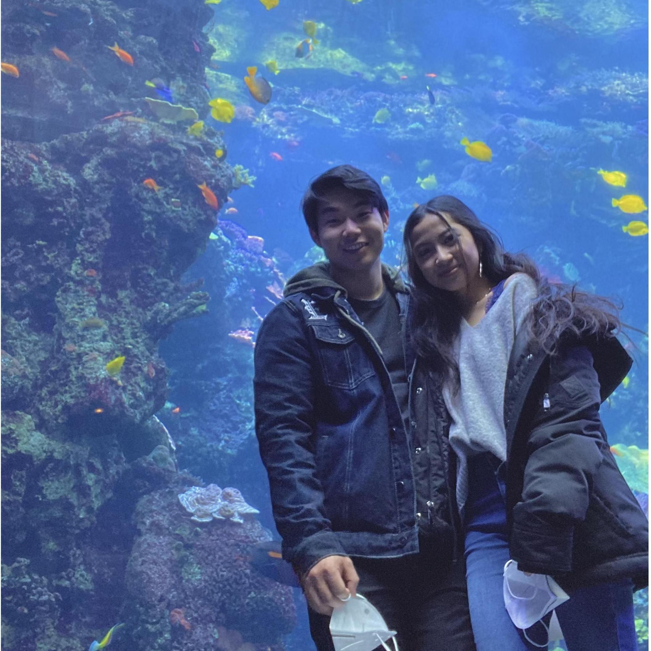 one of our first dates :)