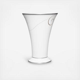 Platinum Wave Flute Vase