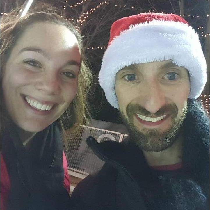 Our first attempt at ice skating.