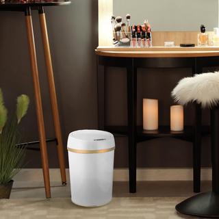 Round Trash Can with Sensor Lid, 9-Liter