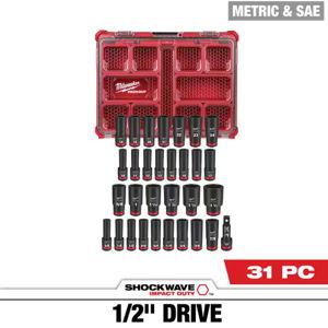 31 pcs Impact Driver Socket Set - 1/2 in Drive