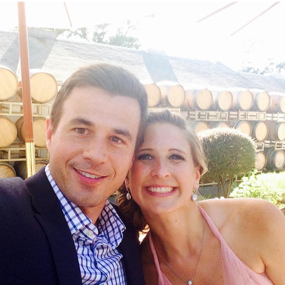 My sister's wedding. 100 degrees and we still look happy.