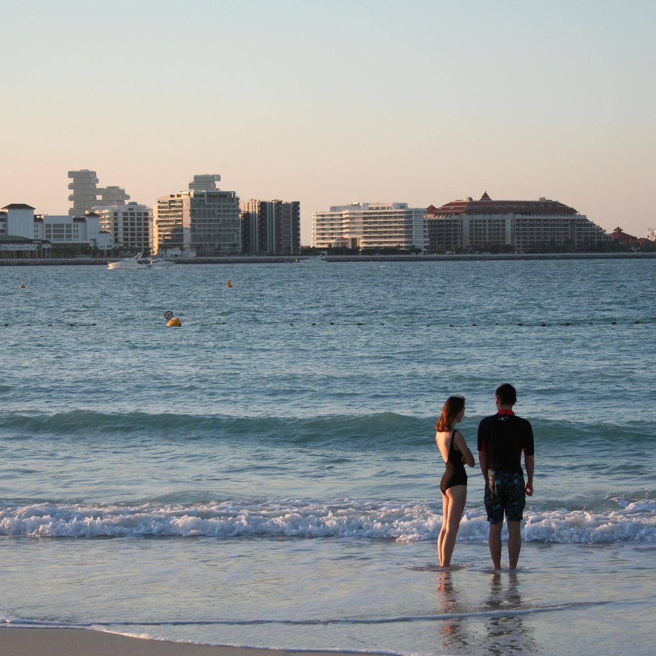Evan brought Mindy and her sister Ellie to the Dubai World Expo. This was the first of many, many wonderful adventures they would have together.