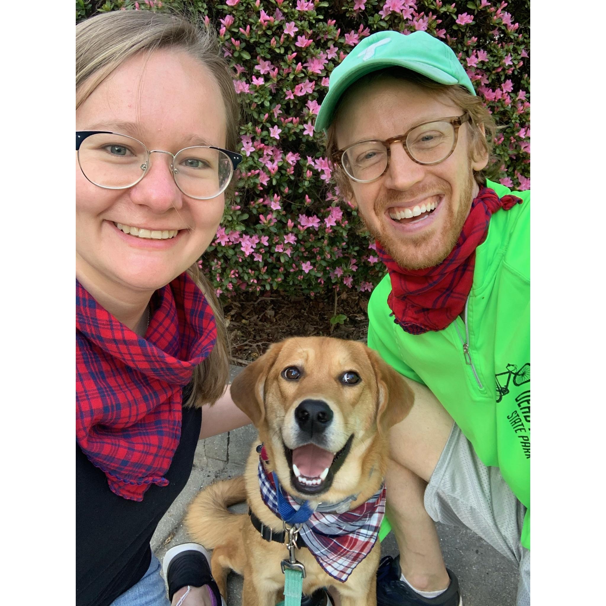 Exploring Adams Morgan with our new pup Murphy.