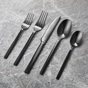 Dex Black 20-Piece Flatware Set