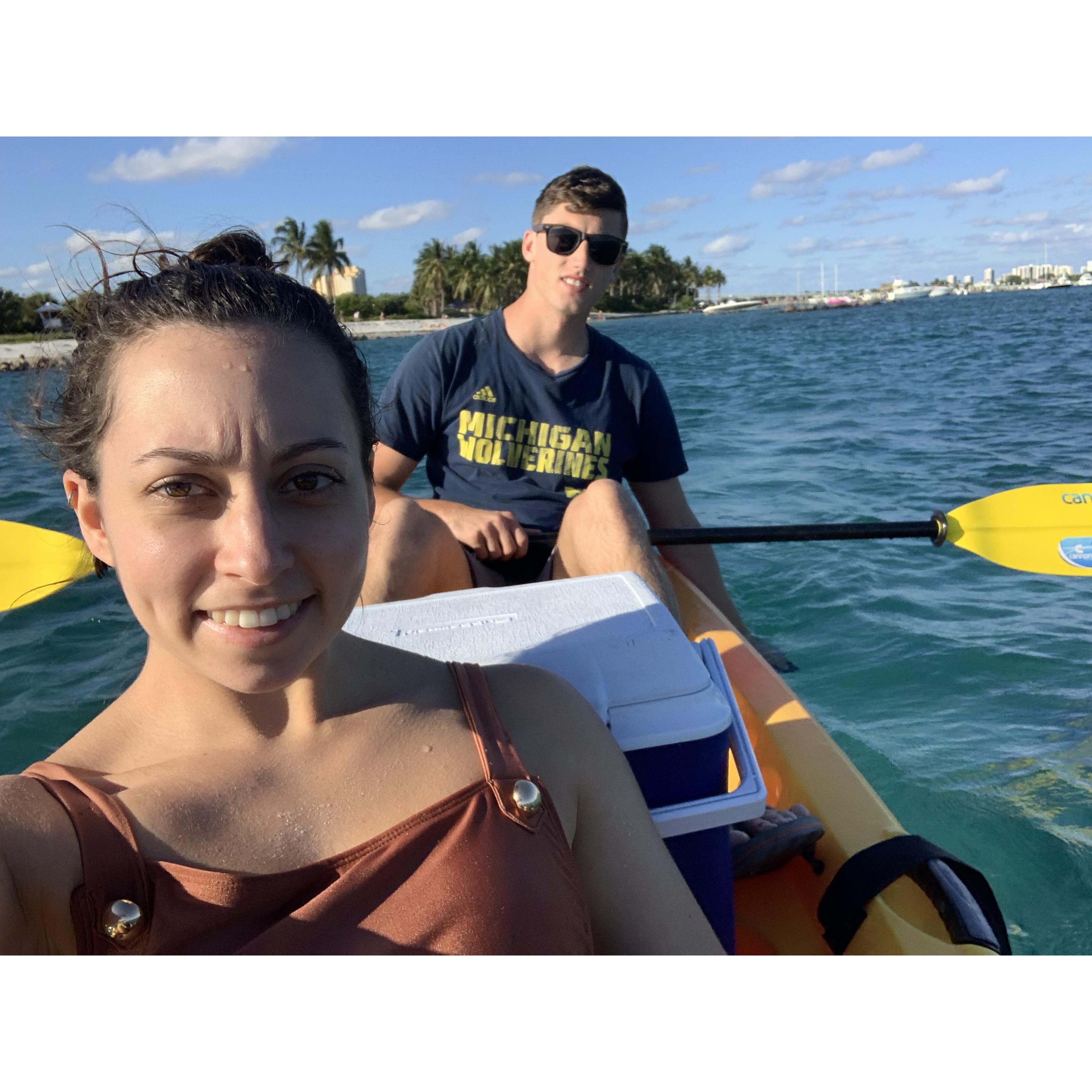 When our love for kayaking began!