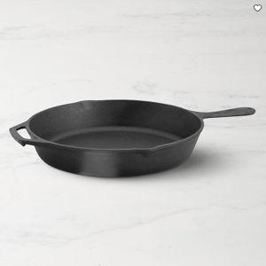 Lodge 12 Inch Cast Iron Skillet with Red Silicone Hot Handle Holder