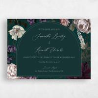 Green Wedding Invitation - Mystic Landscape