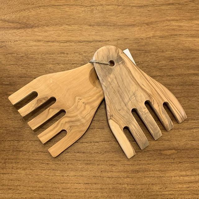 Olive Wood Server Set
