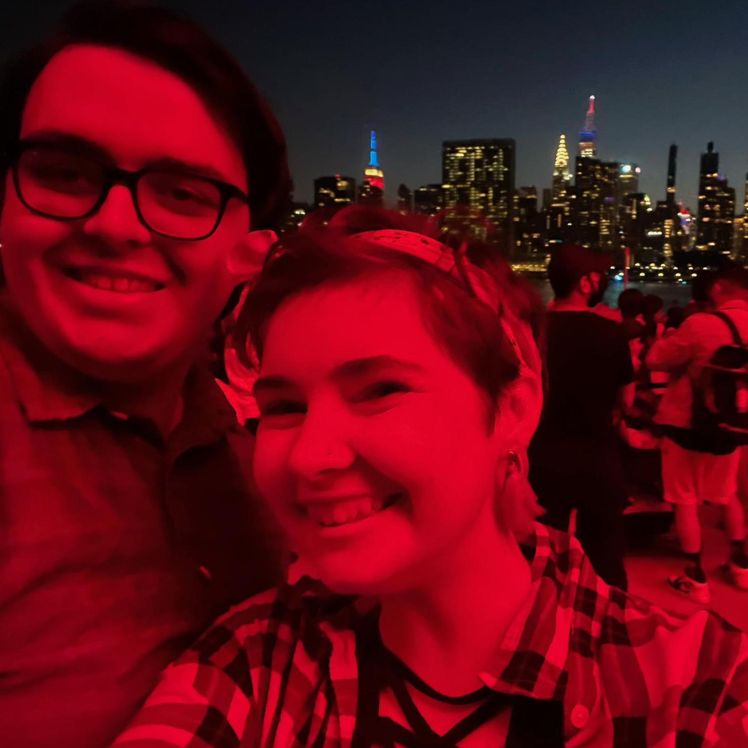 Matt and Cass made it across the country to live it up in NYC!