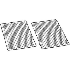 Firemall LLC - Baker's Secret 1061483 10-by-16-Inch Nonstick Cooling Rack, Set of 2