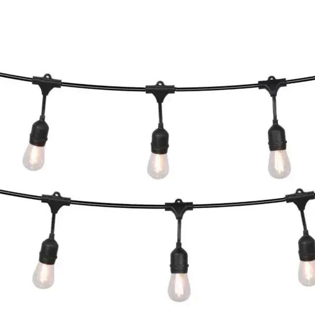 Portfolio 48-ft 18-Light (No Shade) Plug White Outdoor LED Novelty String Lights