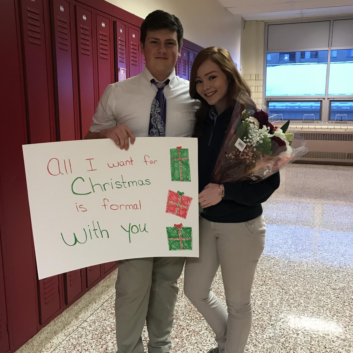 2017- Mitchell asked Haley to their Junior Winter Formal