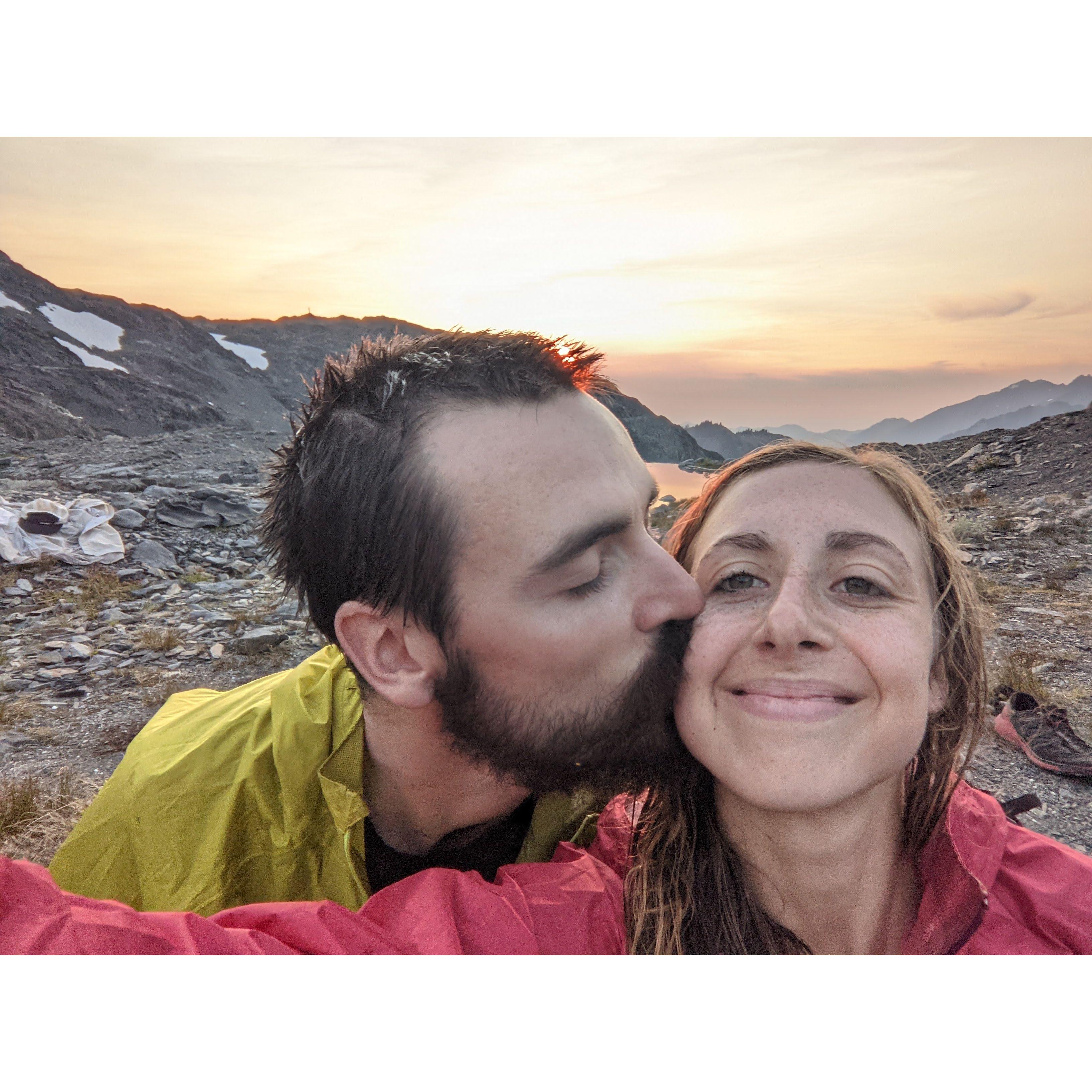 Our favorite spot in the Bailey Range traverse.