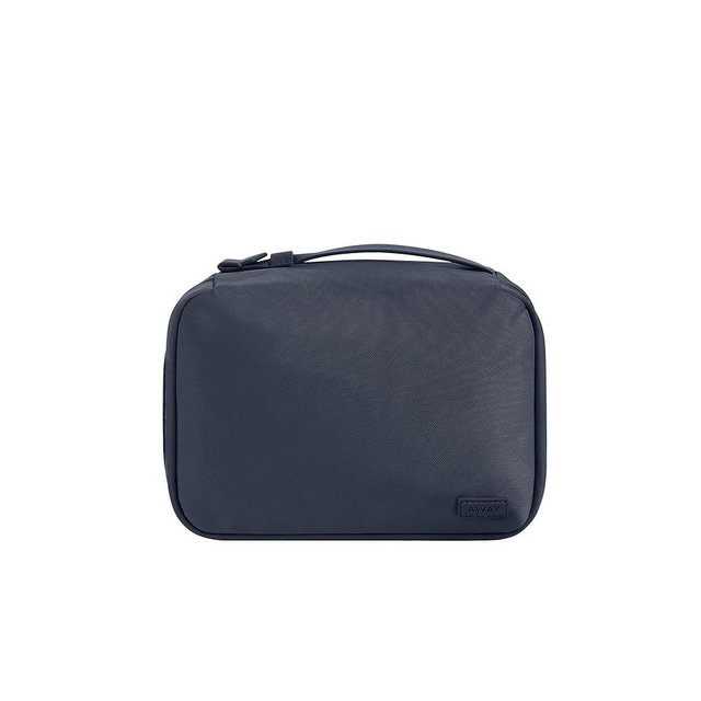 Away Toiletry Bag Small, Lightweight Travel Pouch. Compact Travel Organizer with Multiple Compartments, Navy Blue