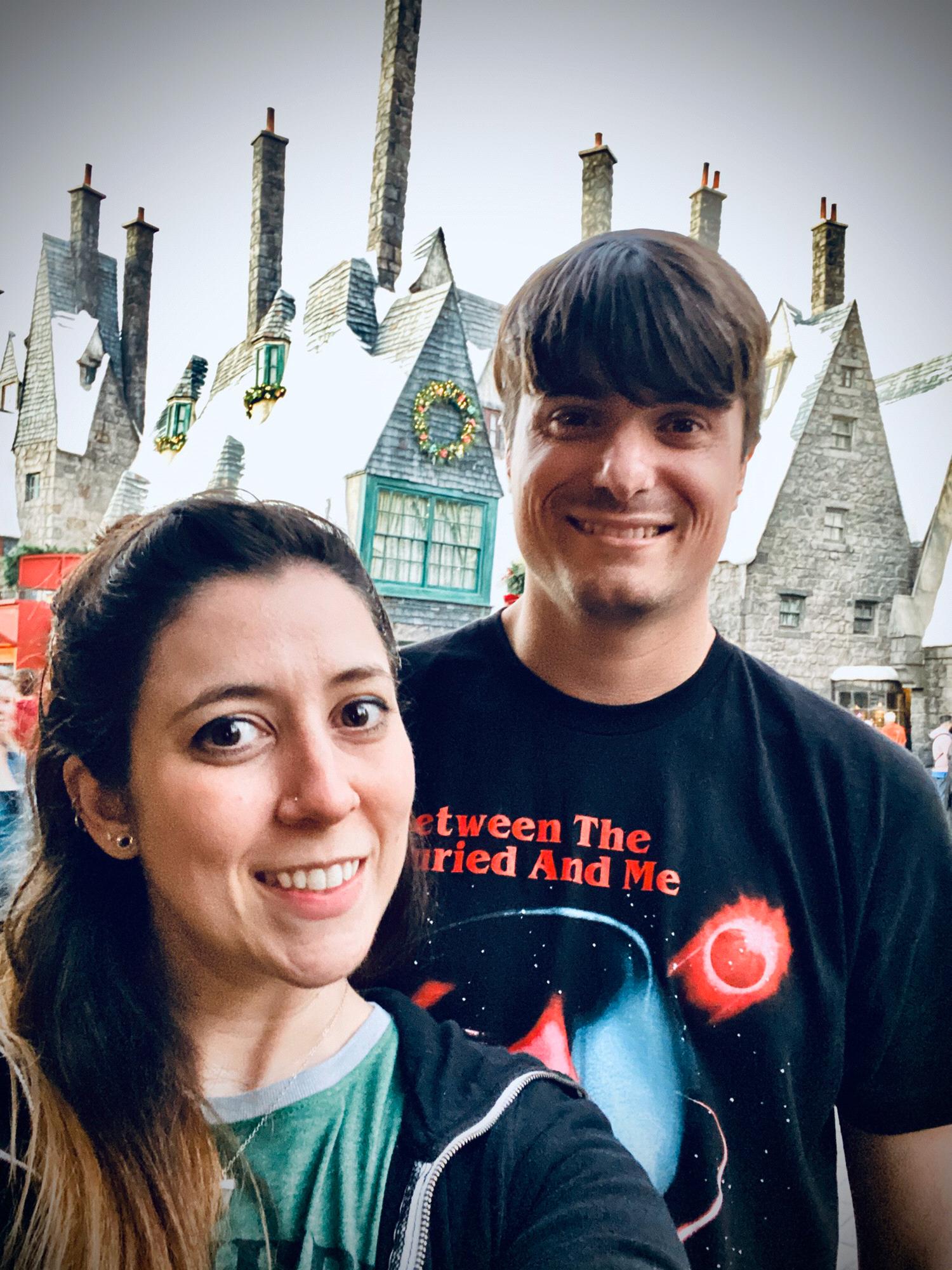Visiting Hogsmeade and casting spells.
