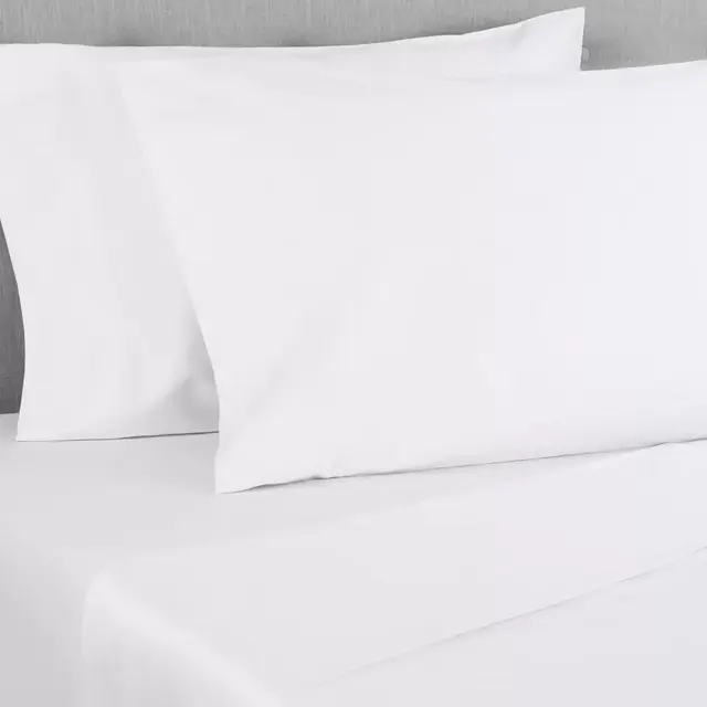 Nestwell™ Cotton Sateen 400-Thread-Count Standard Pillowcases in Bright White (Set of 2)
