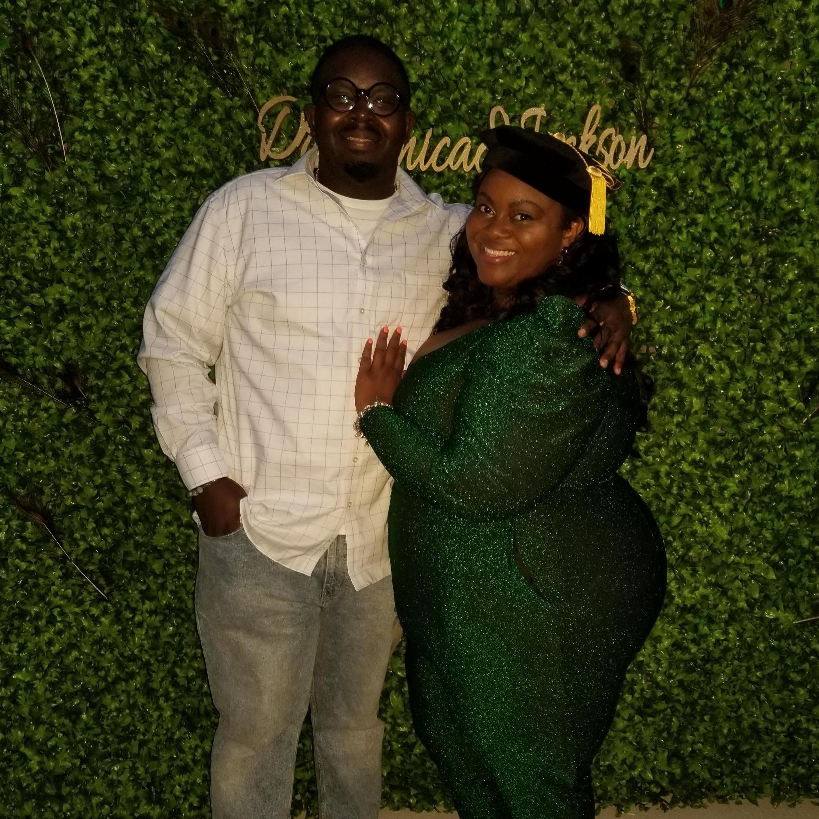 In Detroit at my Graduation Party!