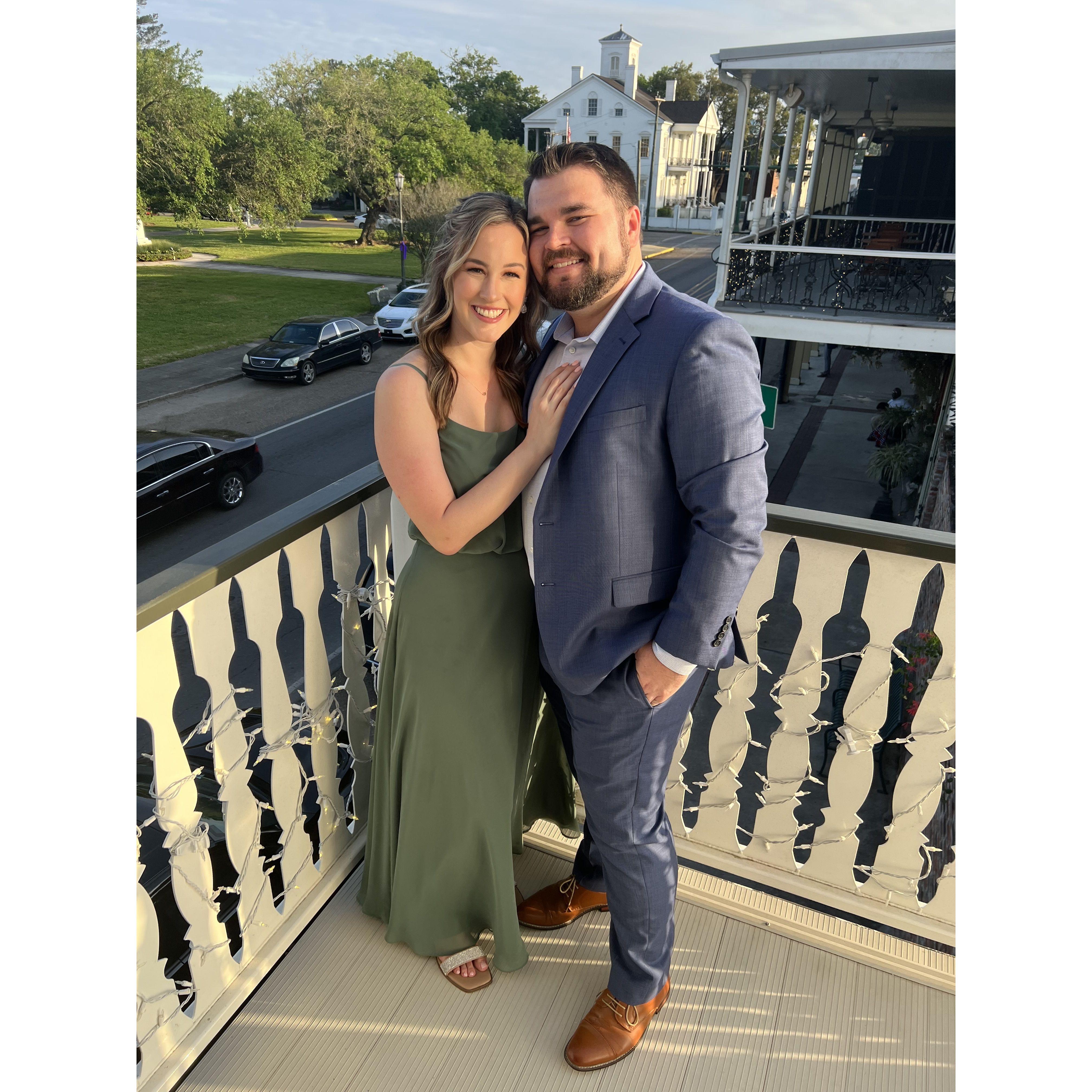New Iberia, LA. Celebrating the wedding of my aunt and uncle. I caught the bouquet at this wedding!