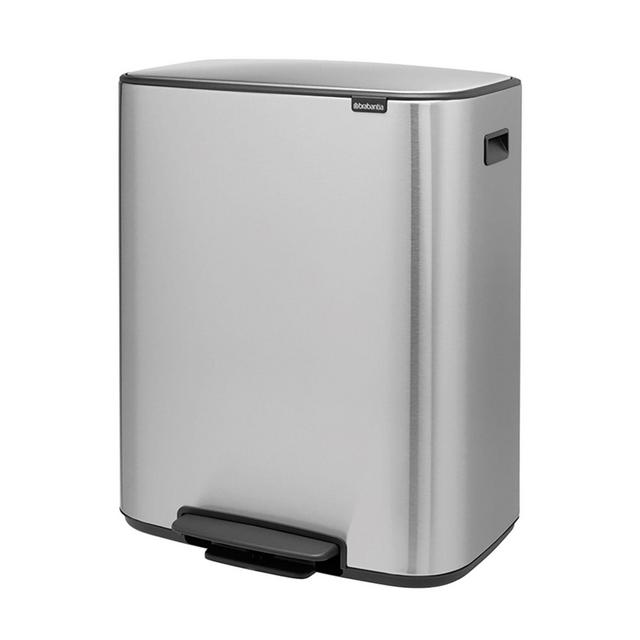 Brabantia® BO Pedal Bin Steel 60-Liter Trash Can in Matte Steel