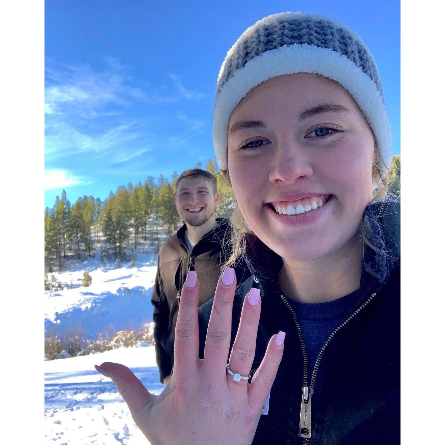 She said yes!