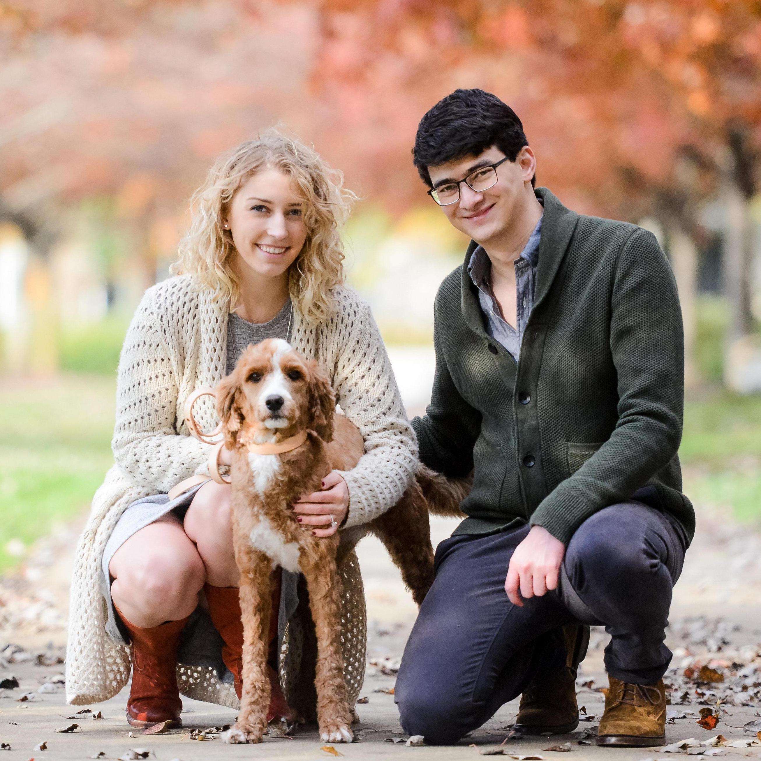 Engagement photos, featuring Maple