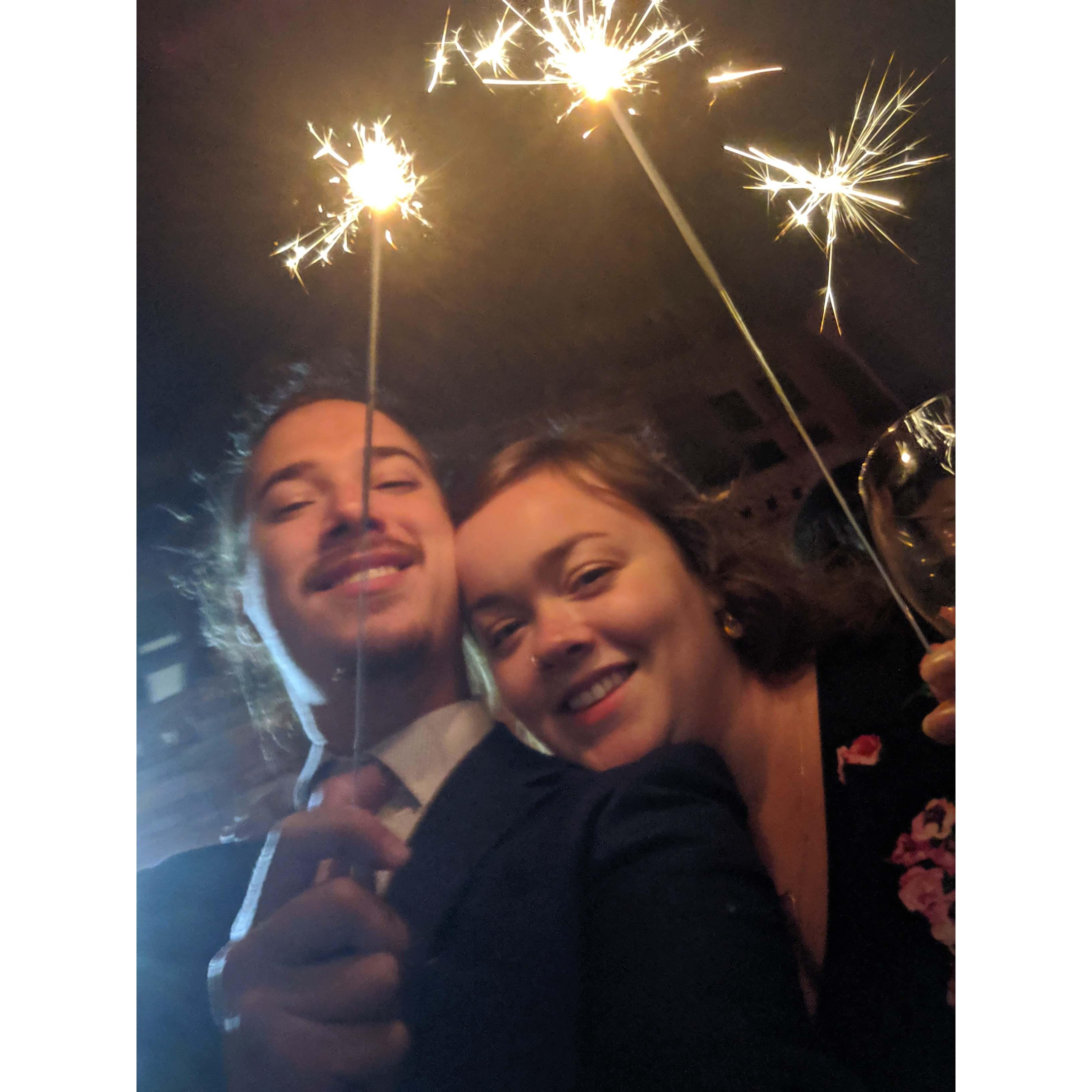 Our first wedding as a couple