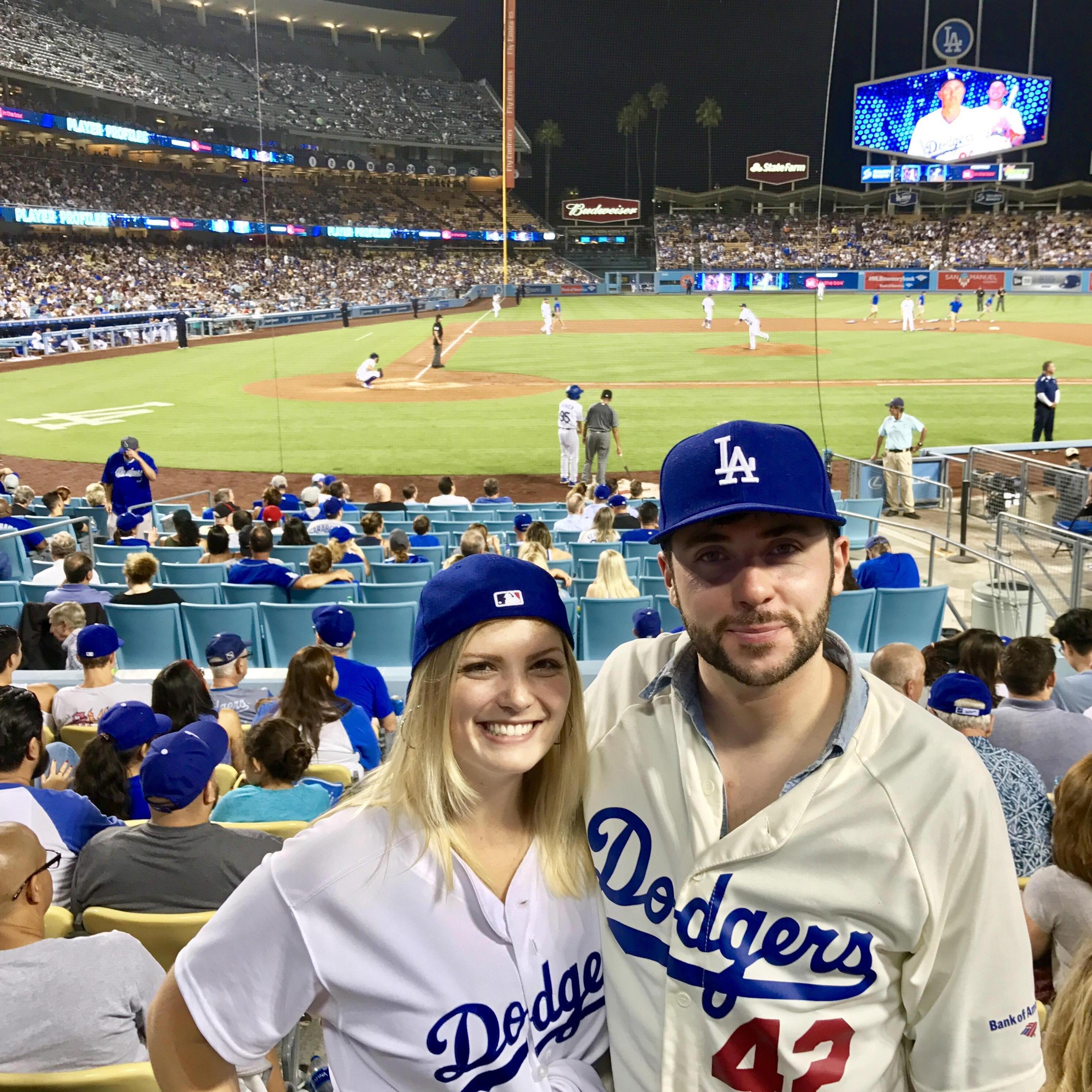 Blair's first-ever Dodgers game in LA
2017