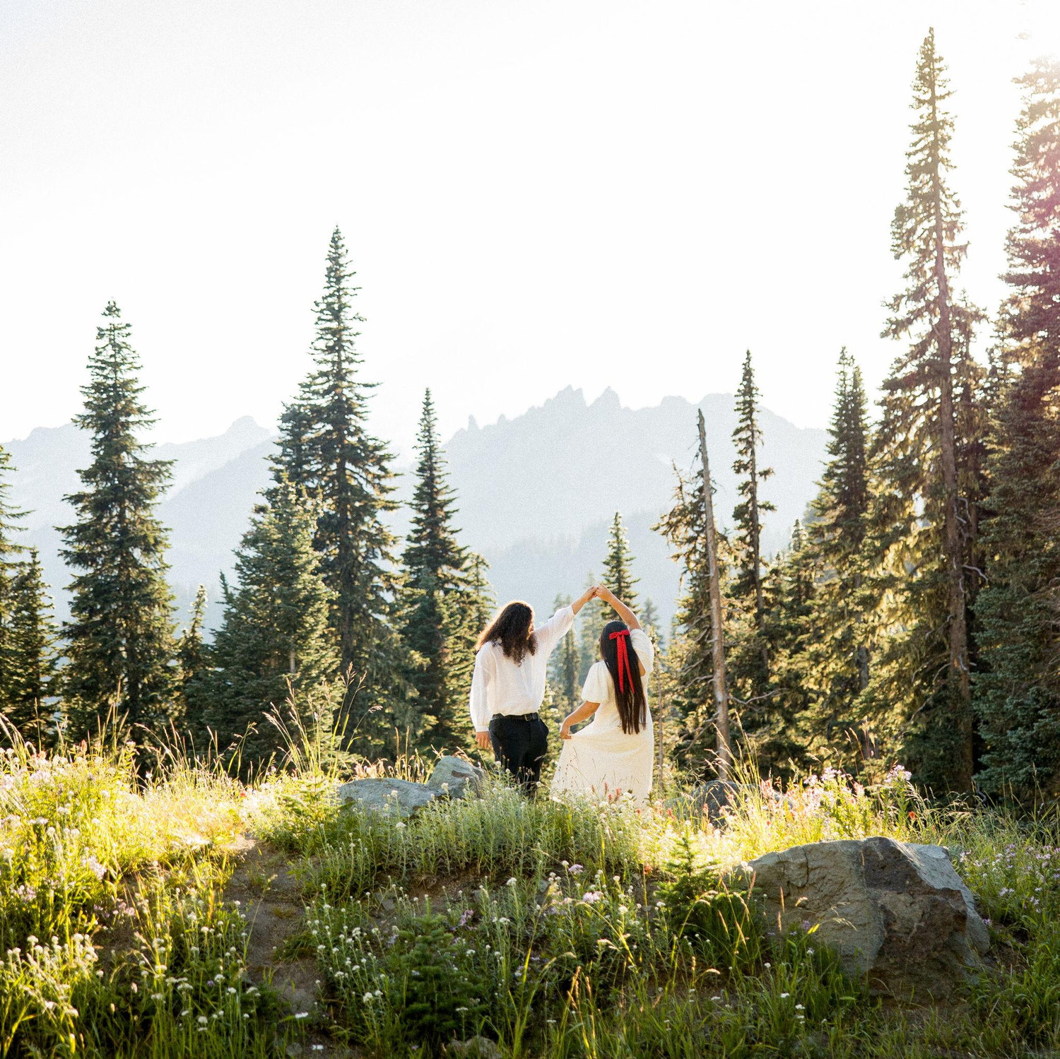 We had an amazing time taking our engagement pictures at Mount Rainier National Park