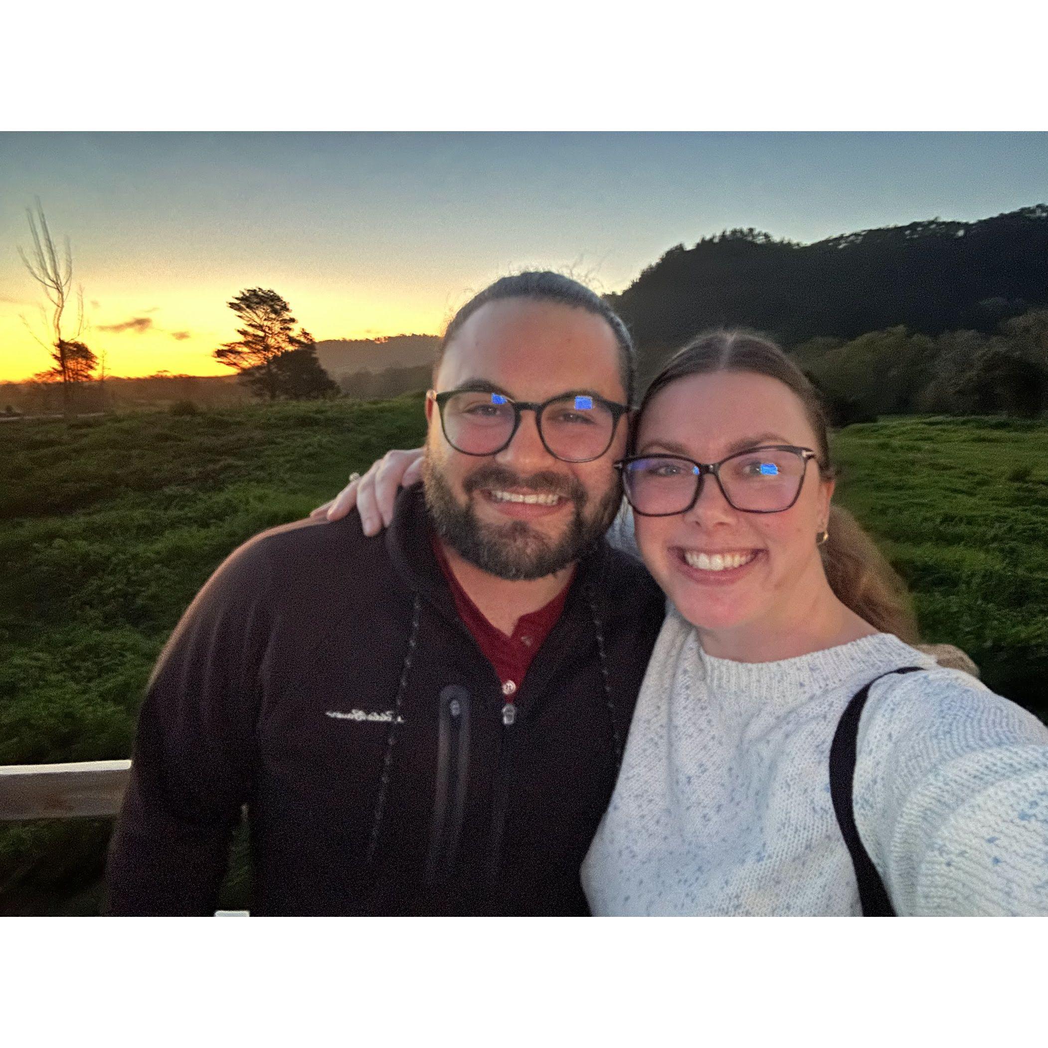 The day we toured our venue for the first time!