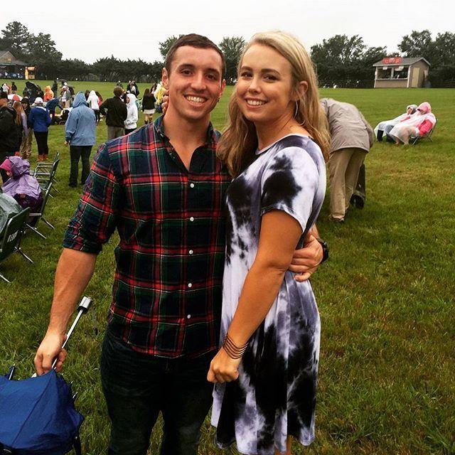 Our first photo together, May of 2016. Some of our favorite moments have happened at country concerts.