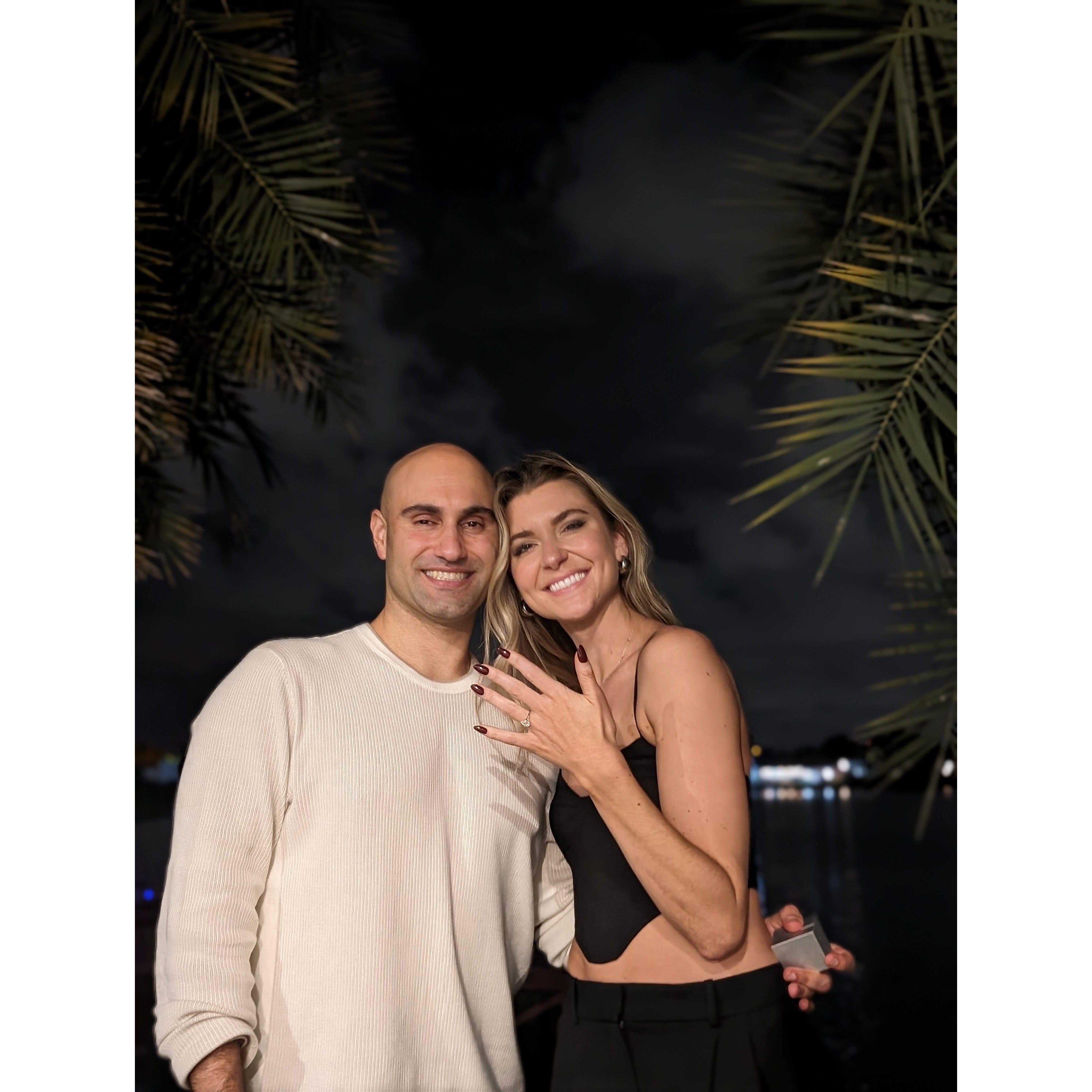 ENGAGED IN MIAMI! <3 11.10.23