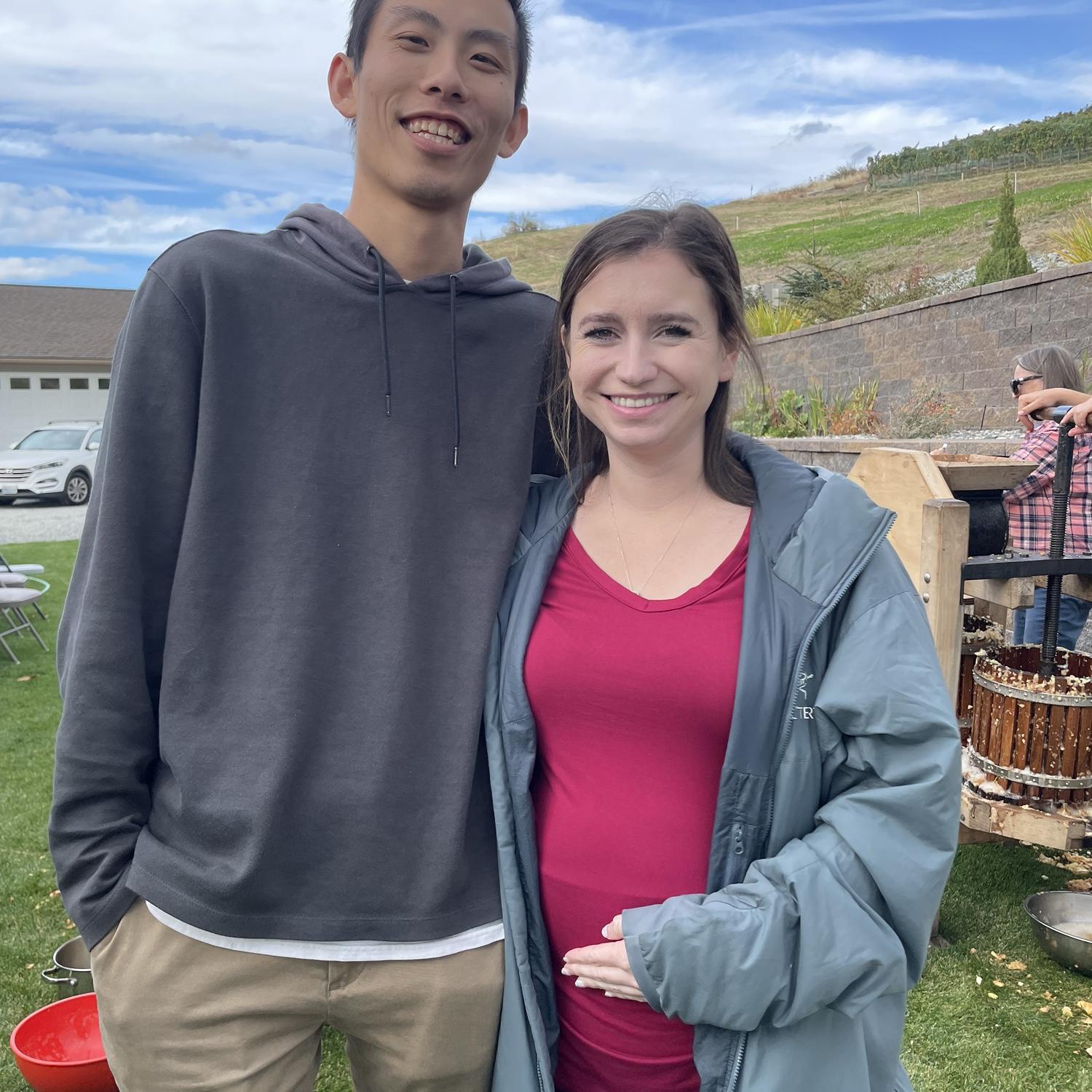Brian’s first time at the annual cider press