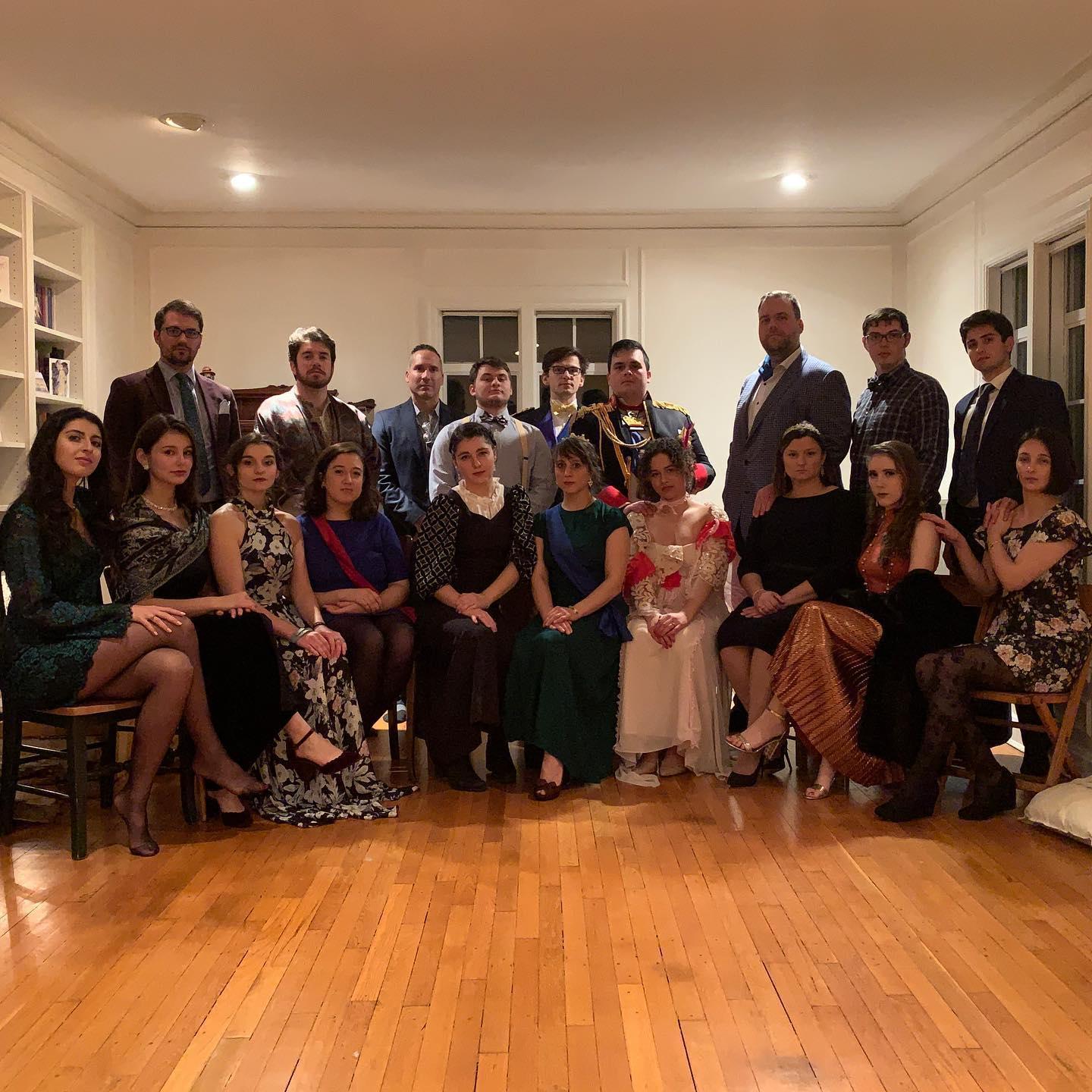 A German Constitution Day-themed New Year's party where we made our own costumes. December 31, 2019.