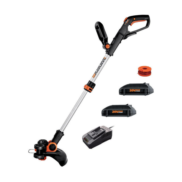 Worx WG163.10 GT 3.0 20V PowerShare 12" Cordless String Trimmer & Edger