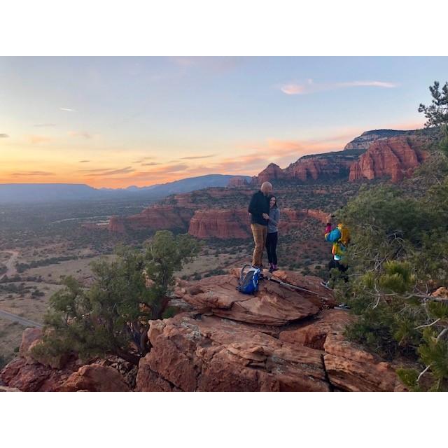 The amazing view where Andrew proposed!