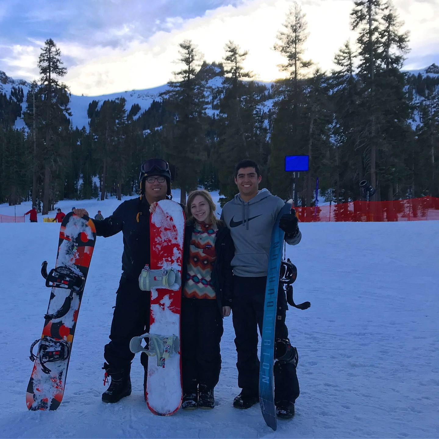 Our first Snowboarding trip (when we were "just friends")