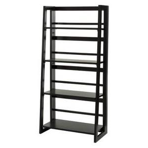 Product description page - Dolce 4 Shelf Folding Bookcase Black - Linon