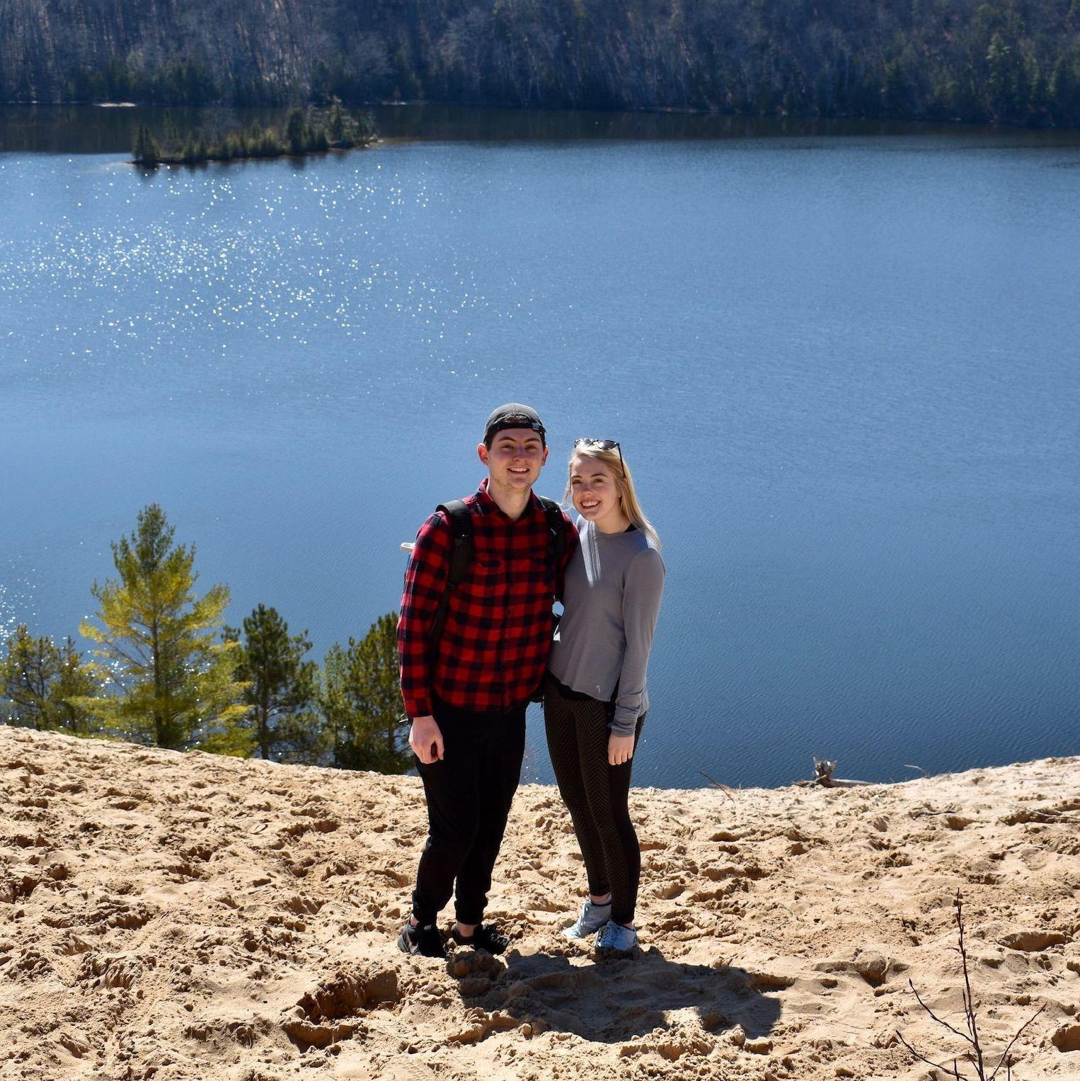 Our original trip to what would become our proposal location while we were in quarantine at Joe's family lake house in 2020.