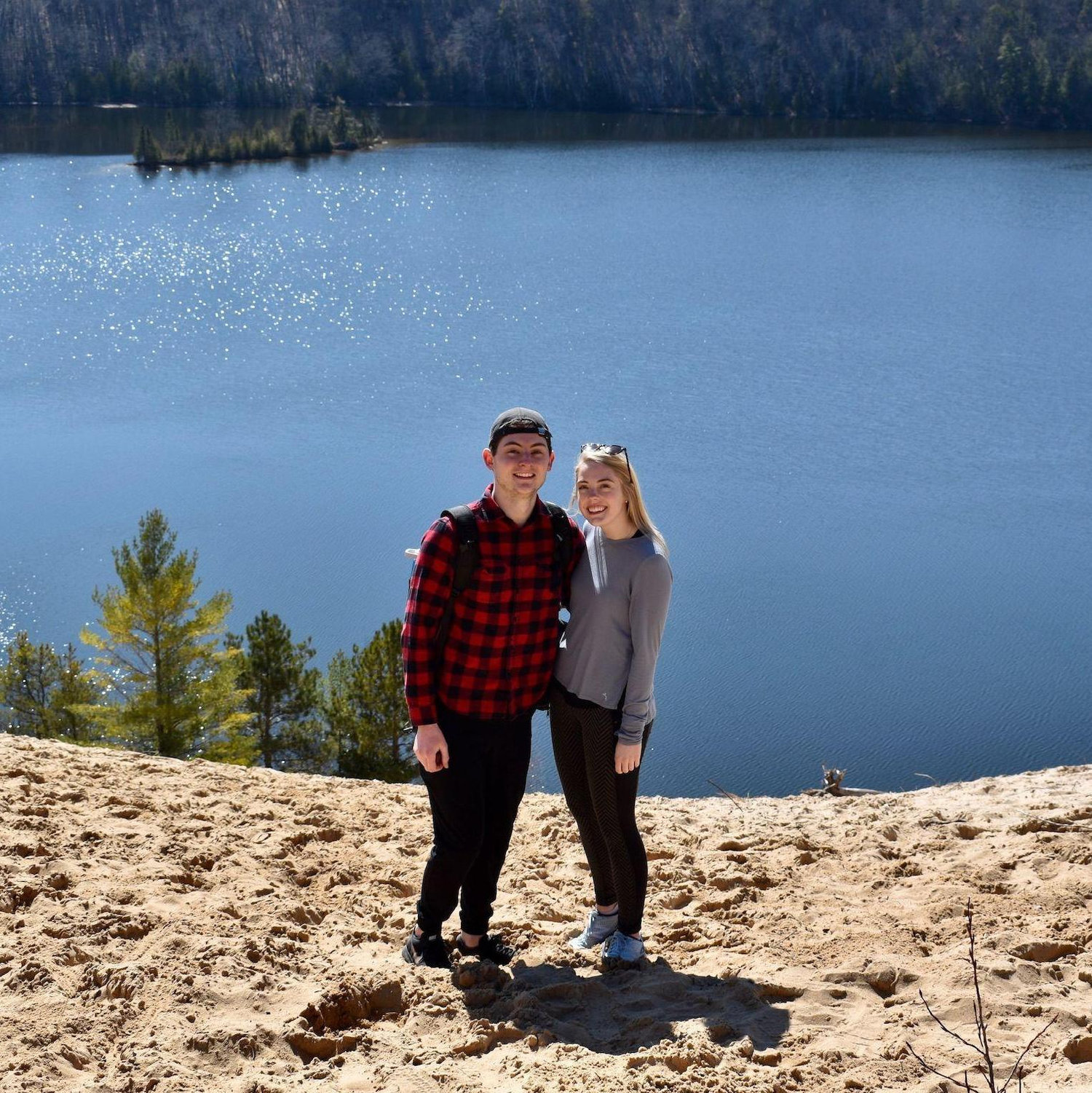 Our original trip to what would become our proposal location while we were in quarantine at Joe's family lake house in 2020.