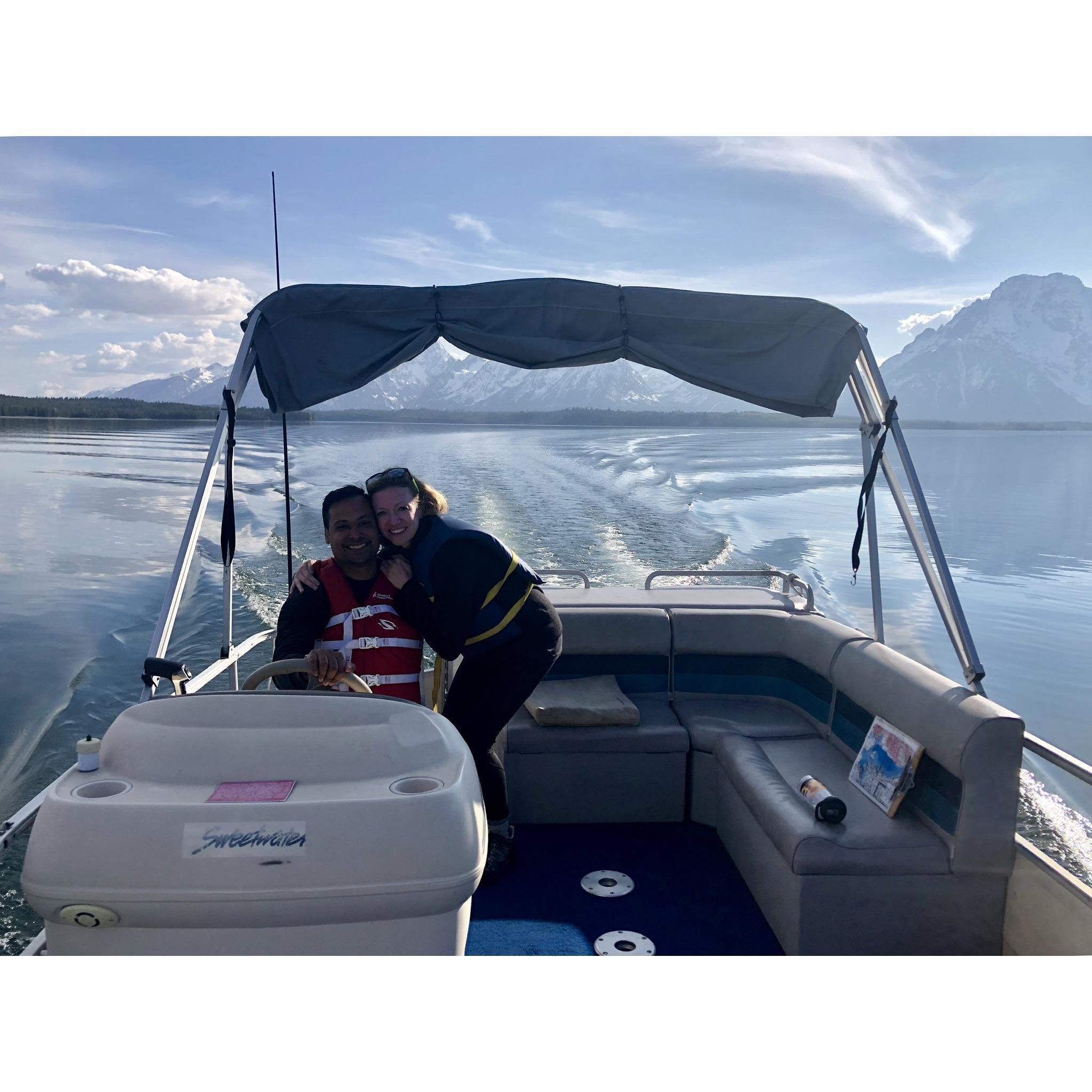 After the proposal on Jackson Lake