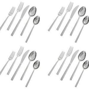 Luna Stainless Steel Flatware, 20-Piece