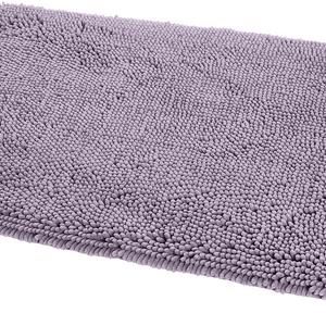 AmazonBasics Non-Slip Microfiber Shag Bath Rug, 21" x 34", Lavender