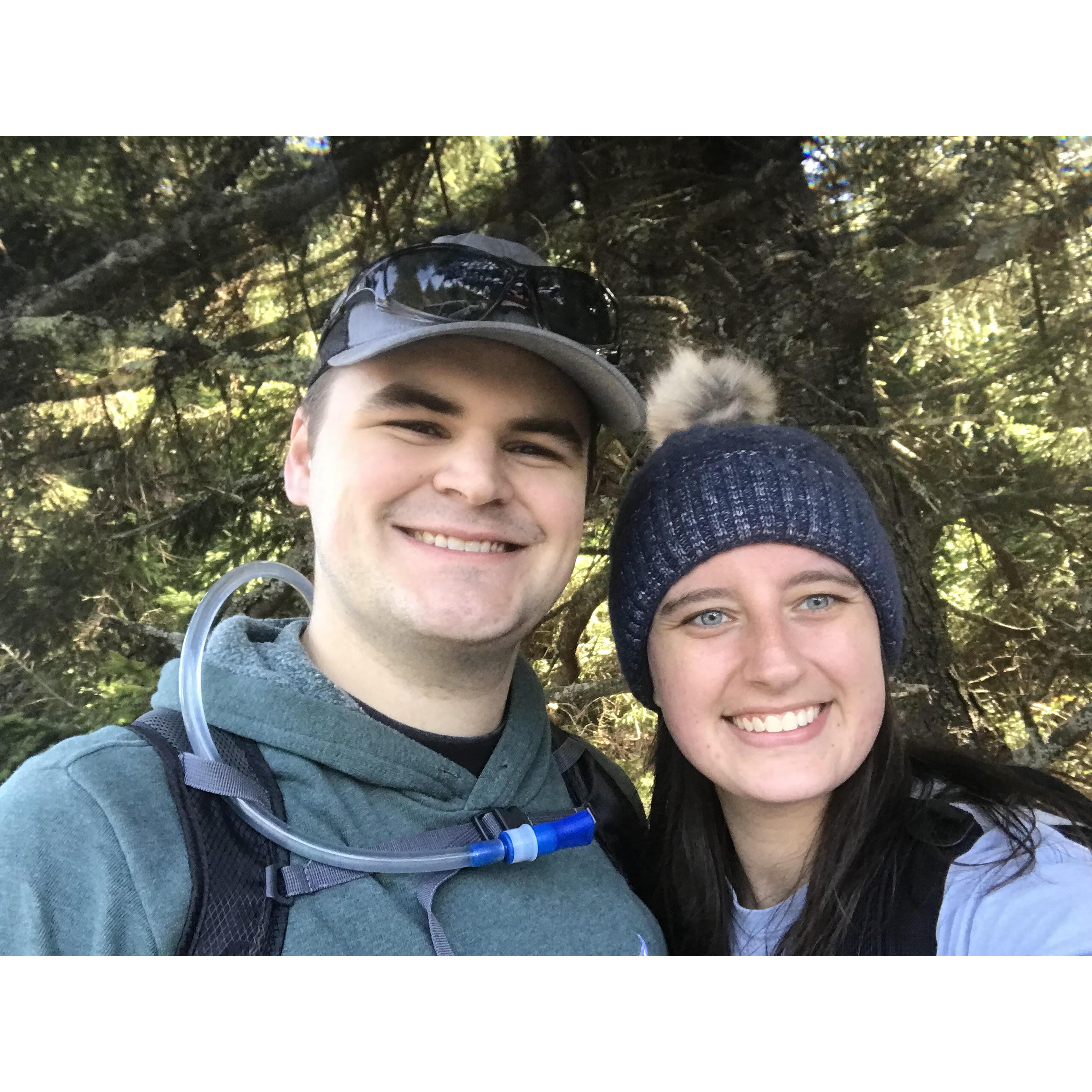 Smiles because we didn't do the full hike.