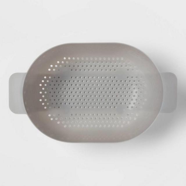 5qt Plastic Colander Gray - Room Essentials™